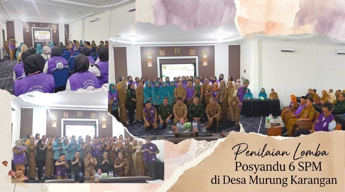 Desa Murung Karangan Menjadi Pusat Perhatian: Tim Penilai Kabupaten Tabalong Lakukan Observasi Lapangan Lomba Posyandu 6 SPM