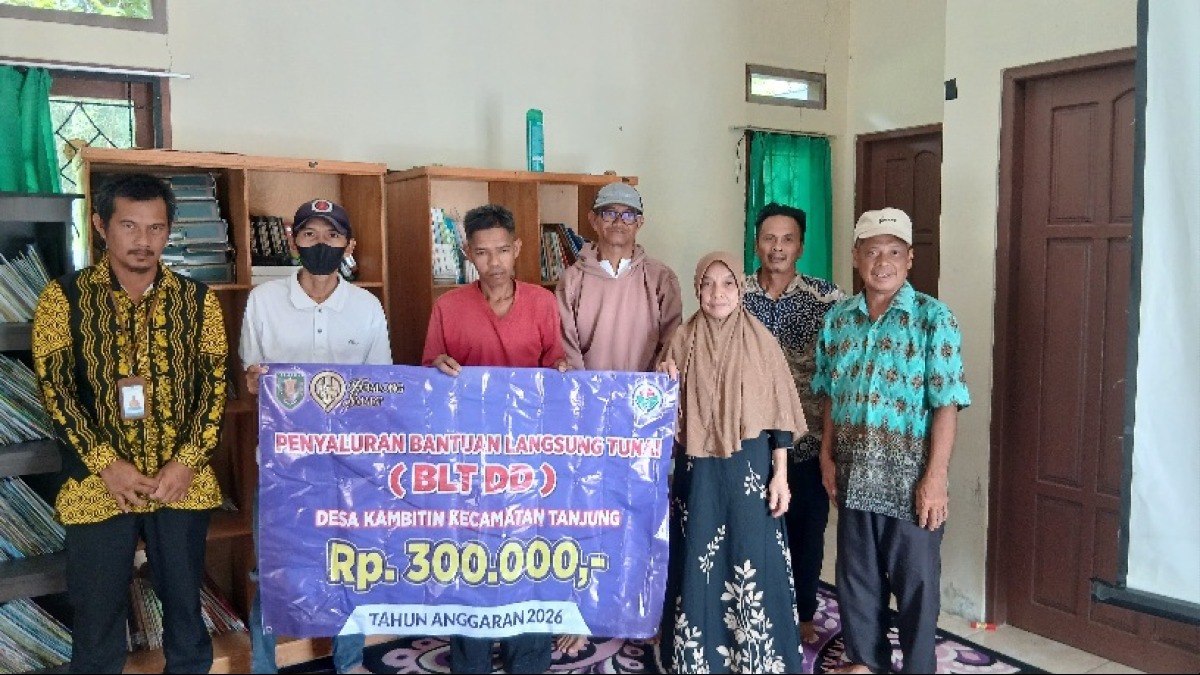 Pemdes Kambitin Salurkan BLT Dana Desa Bulan Maret dan April 2026