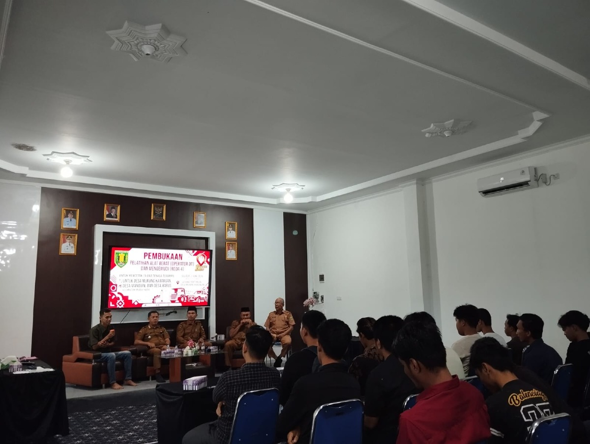 Dukung Program 15.000 Tenaga Terampil, Camat Muara Harus Buka Pelatihan Operator Alat Berat dan Mengemudi