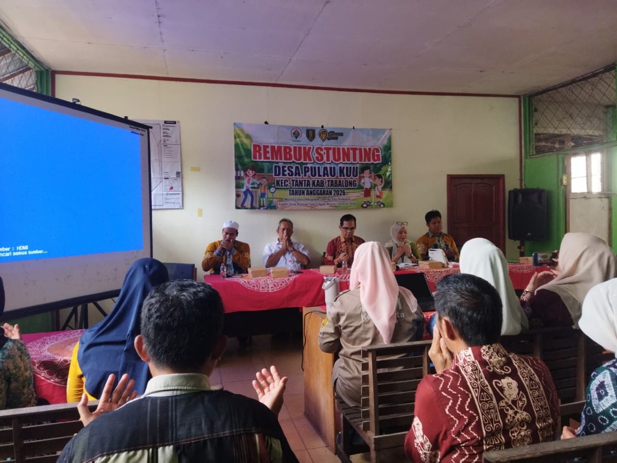 Cegah Stunting, Pemdes Pulau Ku’u Bersama BPD Gelar Rembuk Stunting Tahun 2026