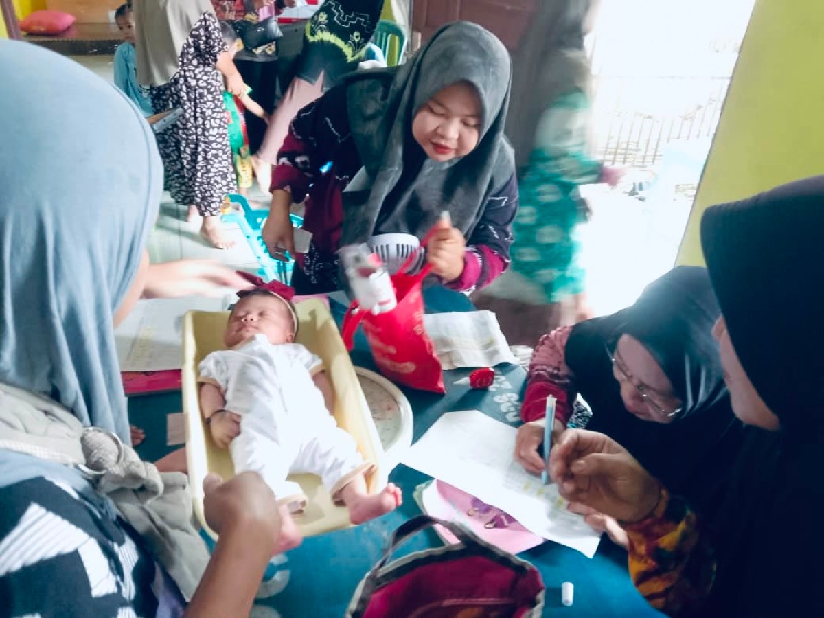 Kegiatan Rutin Setiap Bulan Posyandu ILP Desa Mangkupum