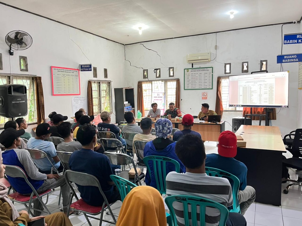 Tingkatkan Peran Masyarakat dalam Menjaga Kamtibmas, Pemerintah Desa Padang Panjang Gelar Rapat Koordinasi