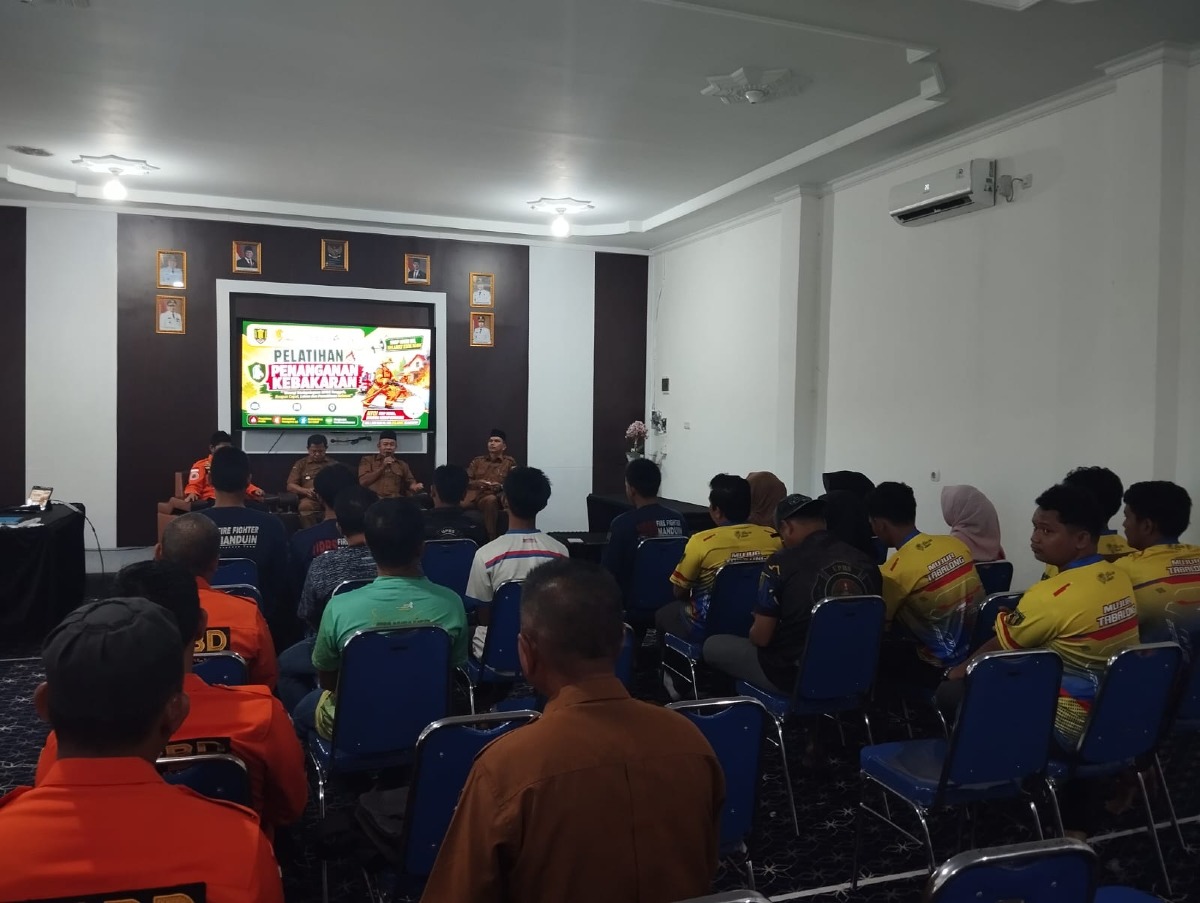 Antisipasi Musim Kemarau, BKAD Kecamatan Muara Harus Gelar Pelatihan Penanganan Kebakaran bagi Desa Murung Karangan dan Manduin