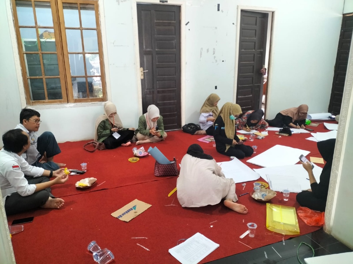 pembinaan kader phbs desa Ampukung oleh kecamatan dan puskesmas kelua