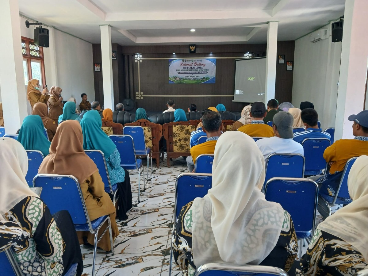 Penilaian Lomba PBHS di Desa Pasar Batu