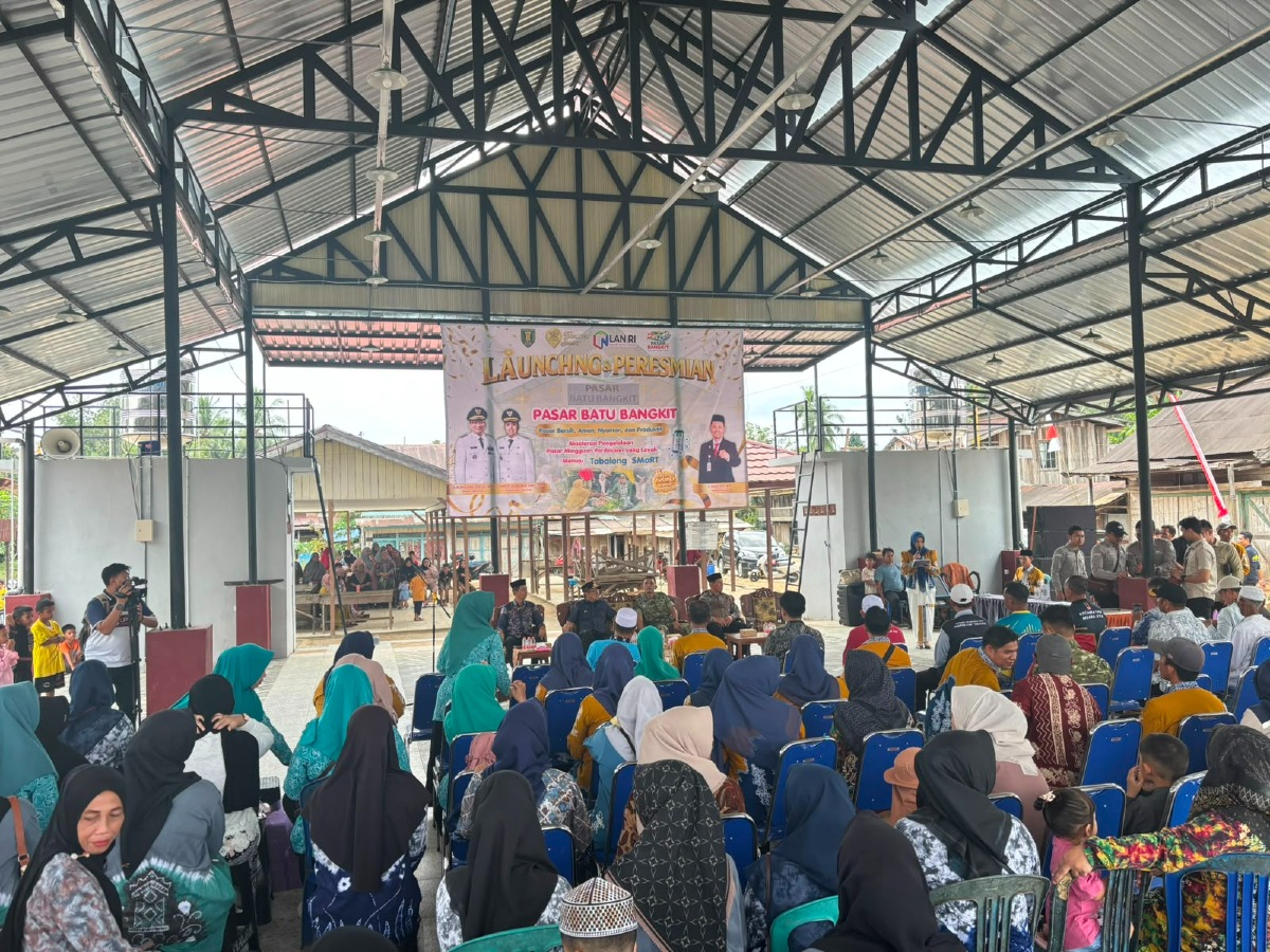 Lounching dan Peresmian Pasar Batu Bangkit yang di resmikan oleh Bupati Tabalong