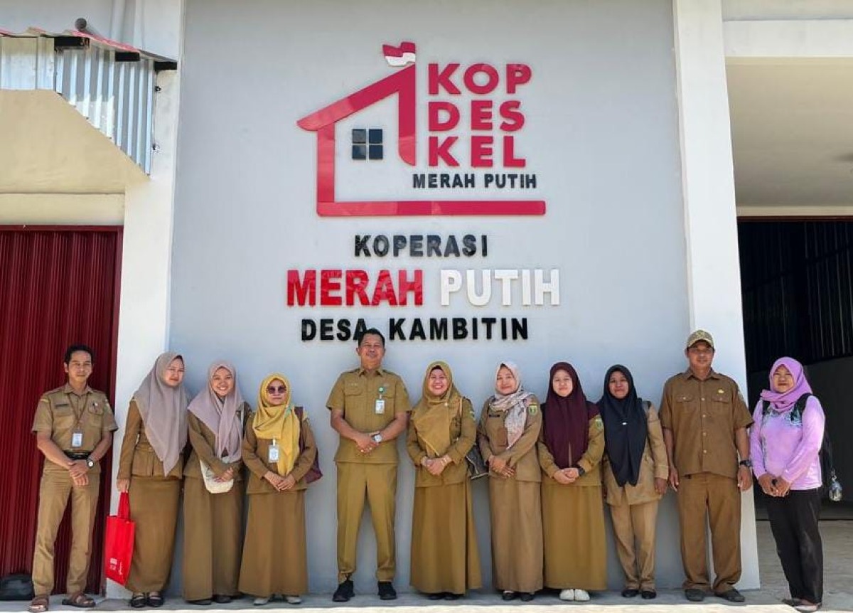Dorong Penguatan Ekonomi Desa, DISPERINDAG Tabalong Tinjau Gedung Koperasi Desa Merah Putih Kambitin