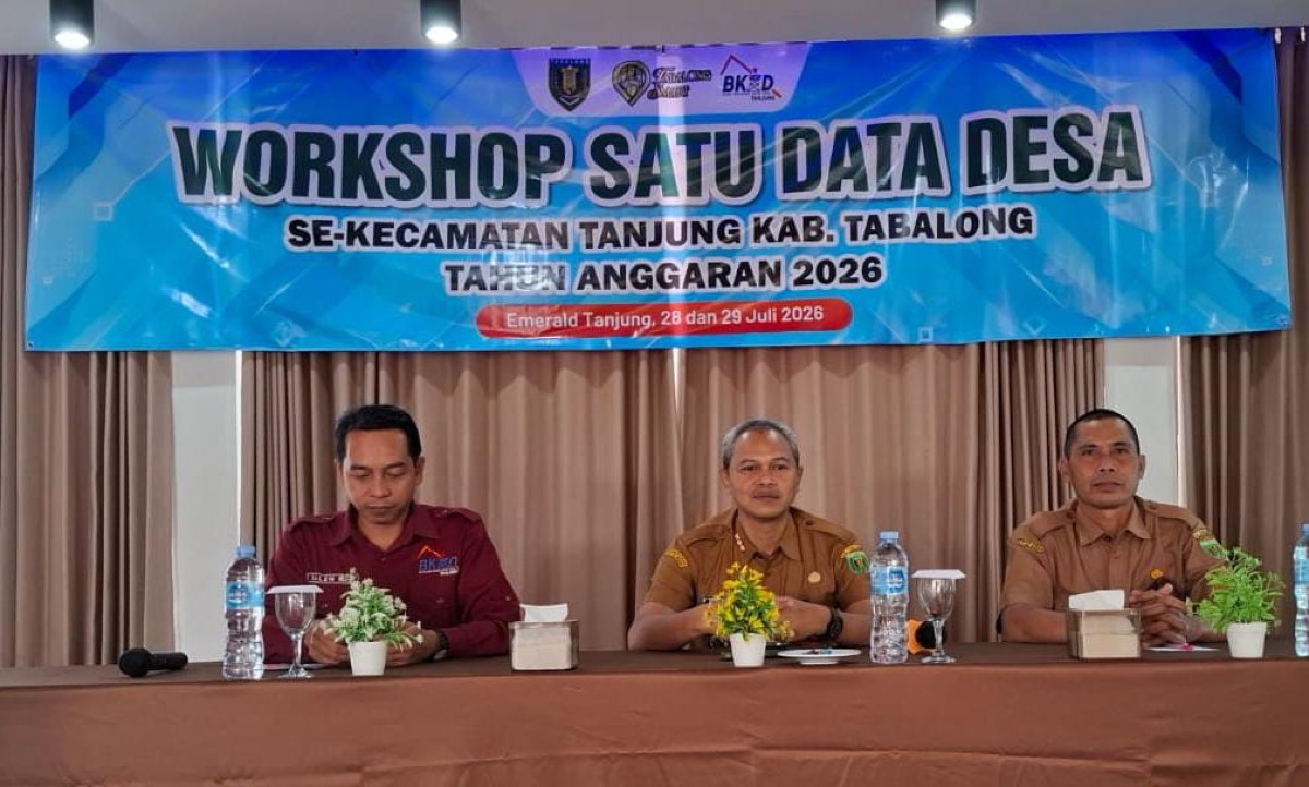 Perkuat Tata Kelola Data Desa, BKAD Kecamatan Tanjung Gelar Workshop Satu Data Desa TA 2026