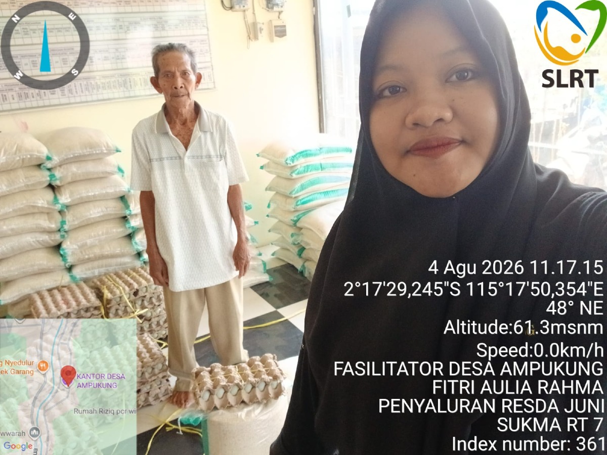Pembagian pangan RASDA desa Ampukung ub juni 2026
