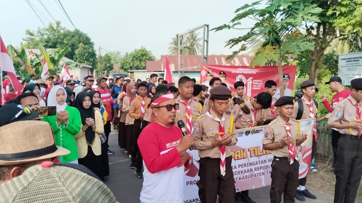 Kegiatan napak tilas tahun 2026 di desa Ampukung