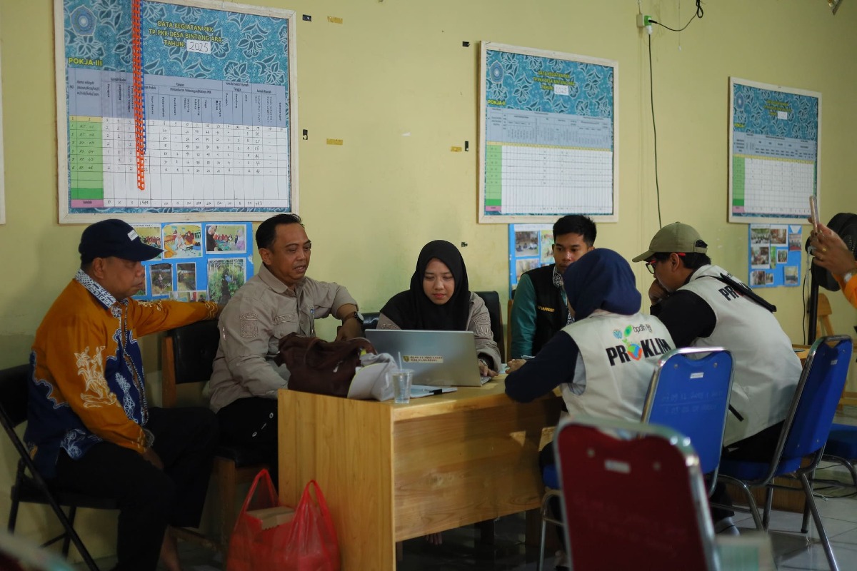 DLH Kabupaten dan Provinsi melakukan verifikasi lapangan dalam rangka kegiatan program iklim Tahun 2026
