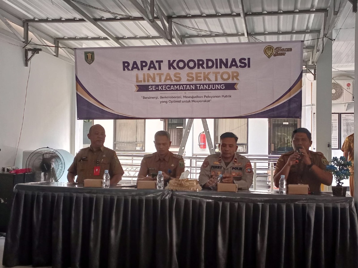 Perkuat Sinergisitas Antar-Instansi, Kecamatan Tanjung Gelar Rapat Koordinasi Lintas Sektor