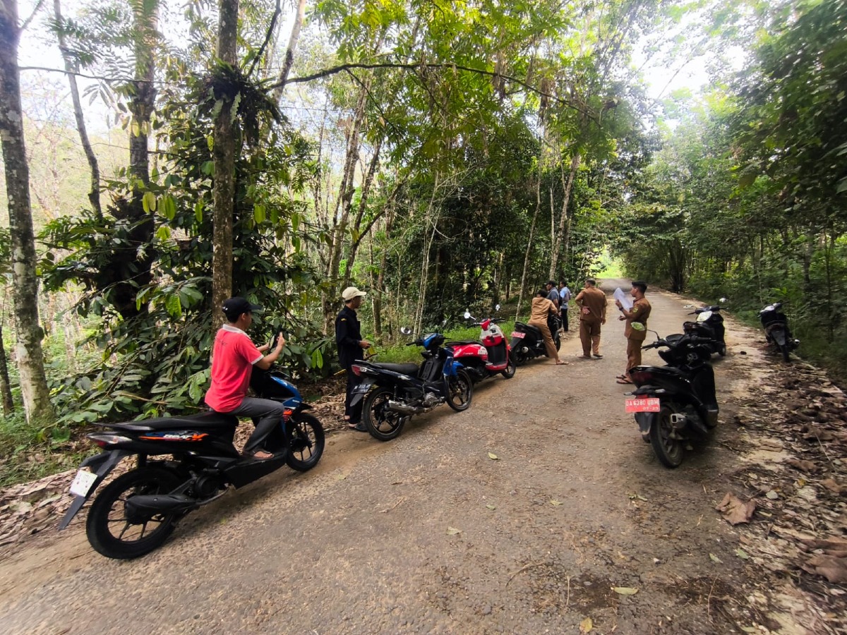 Persiapkan Gemajalin, Pemdes dan BPD Juai Lakukan Pemetaan dan Pengecekan Lokasi Kegiatan