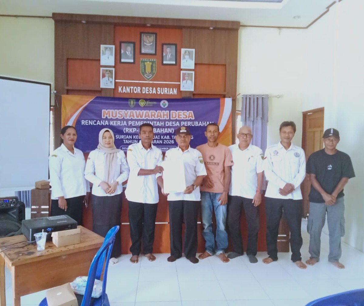 Musdes RKPDes Perubahan 2026: Desa Surian Fokus pada Infrastruktur, Lingkungan, dan Peningkatan SDM