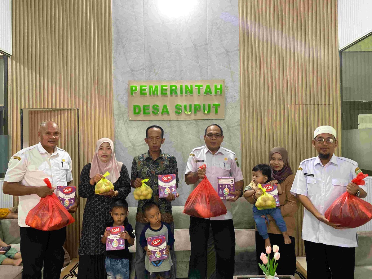 Pemerintah Desa Suput Salurkan Bantuan Pemberian Makanan Tambahan (PMT)