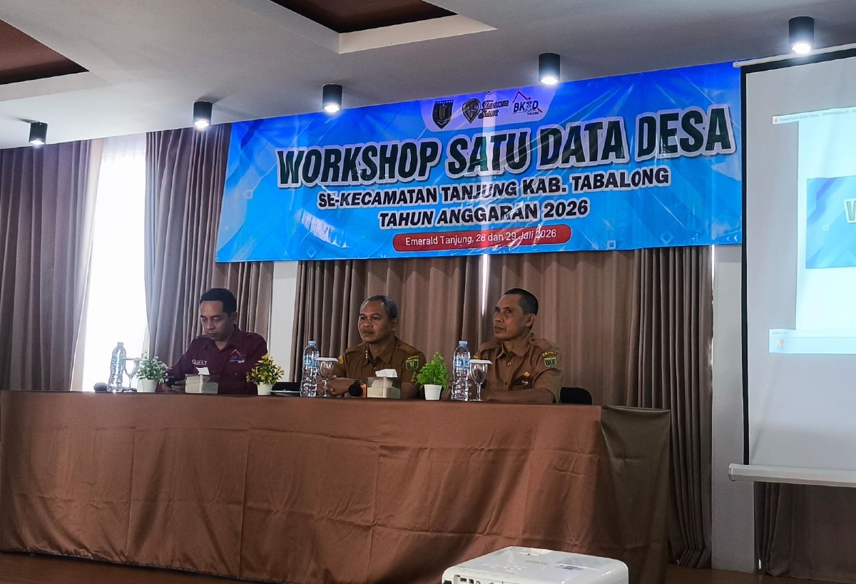 Wujudkan Tata Kelola Informasi Terpadu, Aparat Desa Juai Ikuti Workshop Satu Data Desa