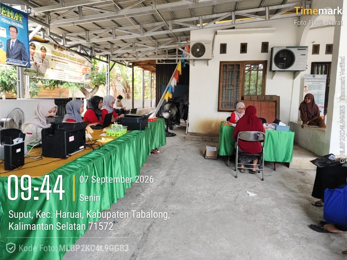 Tingkatkan Tertib Administrasi, Disdukcapil Tabalong Gelar Layanan "Jemput Bola" di Desa Suput