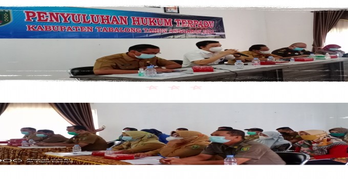 Pelaksanaan kegiatan Penyuluhan Produk Hukum Terpadu Kabupaten Tabalong Tahun Anggaran 2021