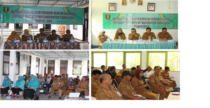 PENYULUHAN HUKUM PRODUK HUKUM DAERAH TINGKAT KECAMATAN KABUPATEN TABALONG TAHUN 2023 DI TANJUNG DAN MUARA UYA