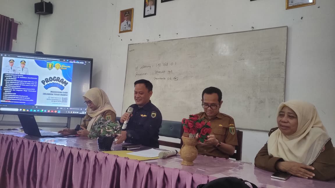 Bidang Perlindungan Jaminan Sosial Sosialisasikan Program Beasiswa 1000 Sarjana di SMAN 1 Tanta