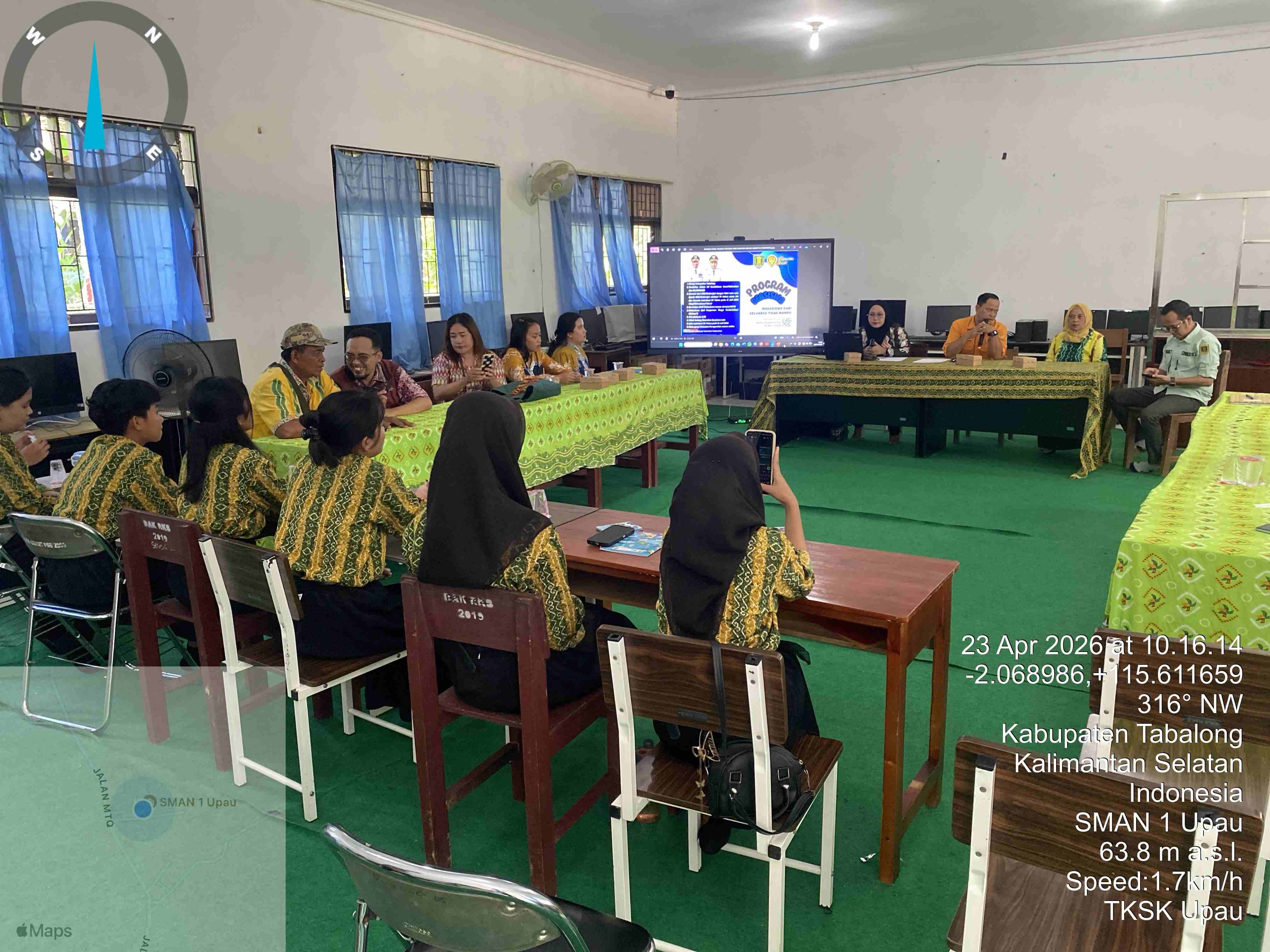 Buka Peluang Kuliah, Dinsos, P3AP2KB Kabupaten Tabalong Sosialisasikan Program Beasiswa 1000 Sarjana di SMAN 1 Upau