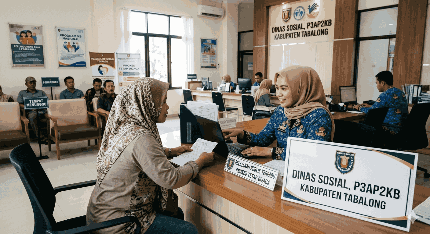 PUBLIKASI HASIL SURVEI KEPUASAN MASYARAKAT (SKM)  TRIWULAN I TAHUN 2026 Dinas Sosial, Pemberdayaan Perempuan, Perlindungan Anak, dan Keluarga Berencana Kabupaten Tabalong