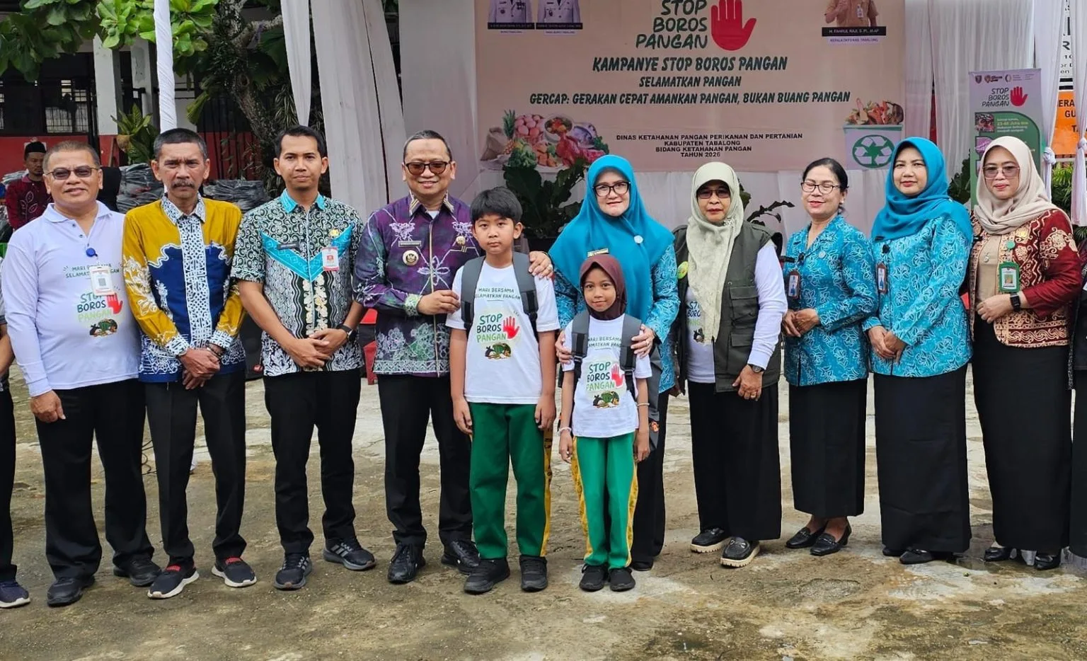 Kampanye Stop Boros Pangan di SDN 1.2 Sulingan