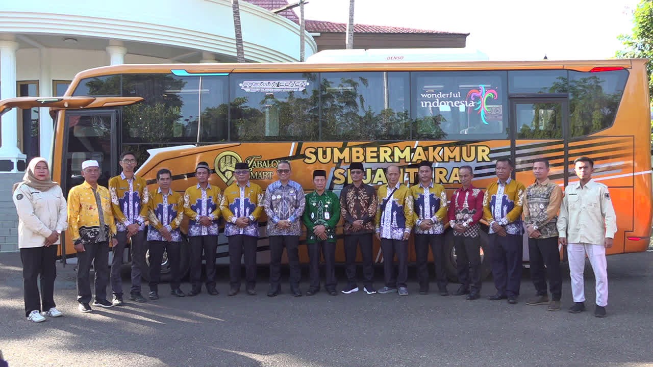 Satu-satunya di Tabalong, BUMDesMa Sumber Makmur Sejahtera Luncurkan Unit Usaha Penyewaan Bus Pariwisata