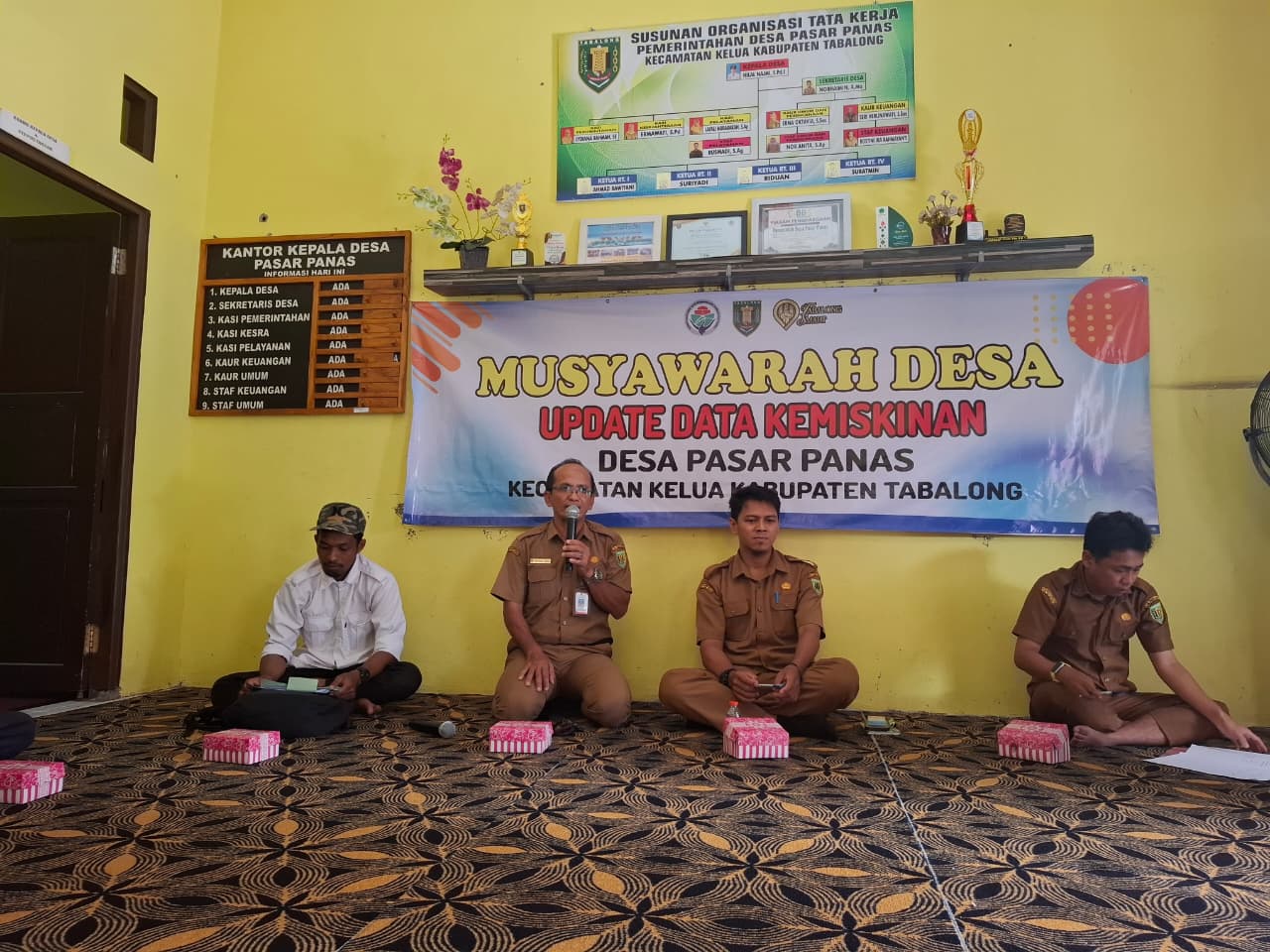 Musyawarah Desa Di Desa Pasar Panas Kecamatan Kelua