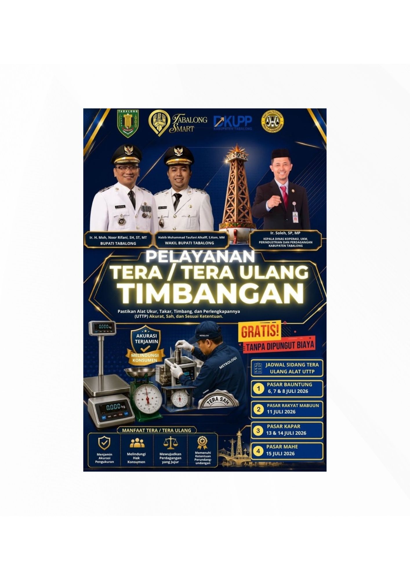 Pelayanan Tera/Tera Ulang Timbangan 