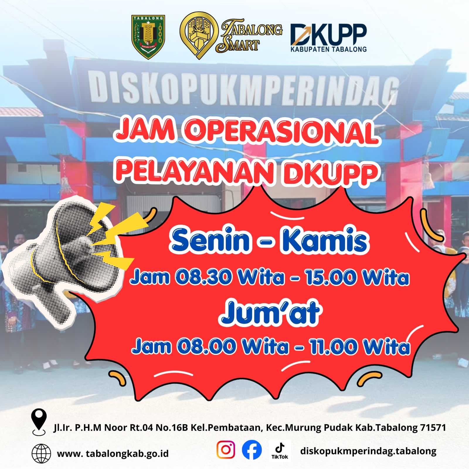 Jam Operasional Pelayanan DKUPP