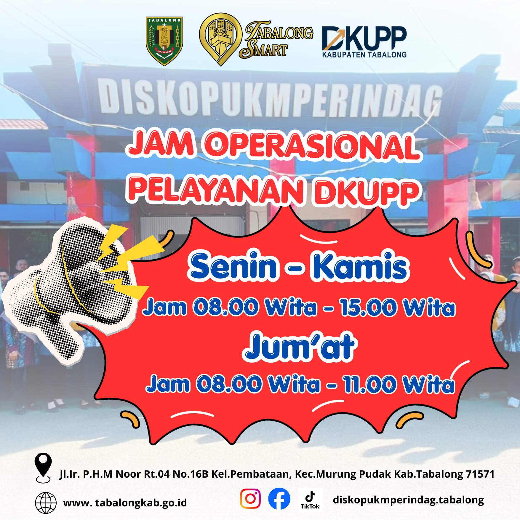 Jam Operasional Pelayanan DKUPP