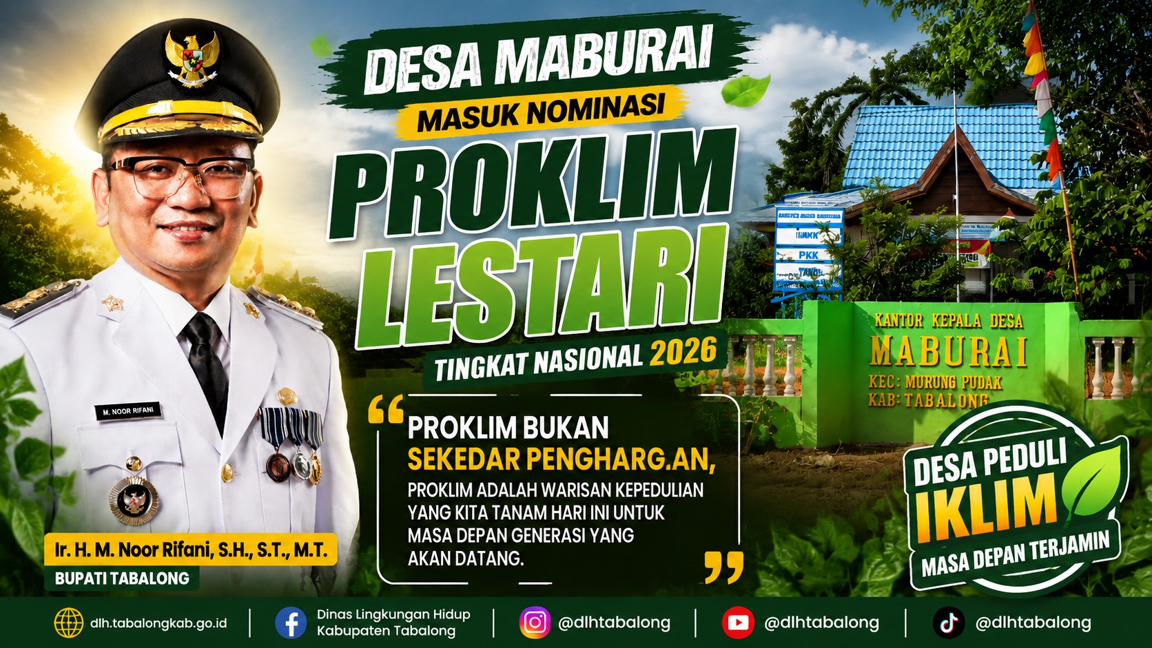 Bupati Tabalong Apresiasi Desa Maburai Masuk Nominasi ProKlim Lestari Tingkat Nasional Tahun 2026