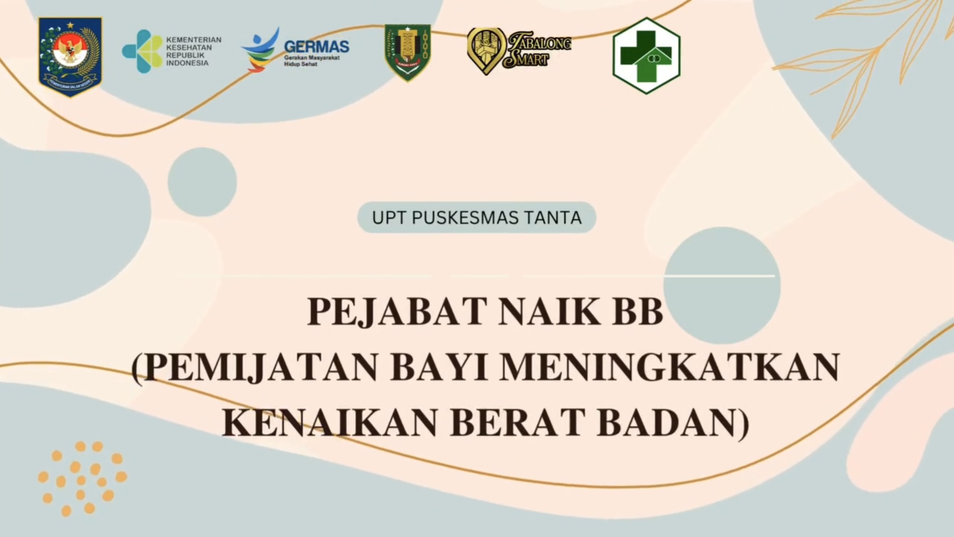 UPT Puskesmas Tanta membuka layanan Pijat Bayi