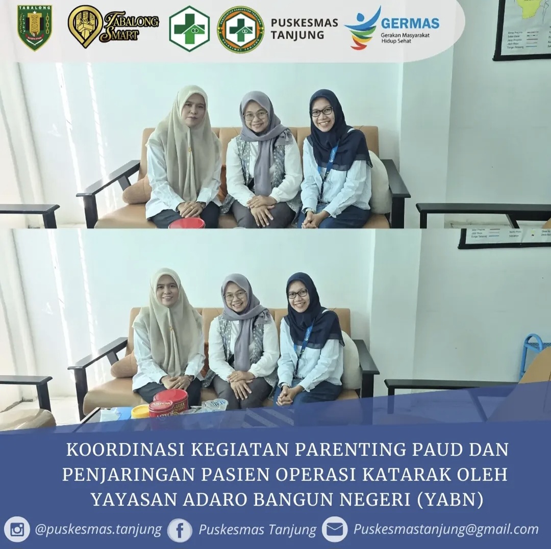 Koordinasi Kegiatan Parenting PAUD dan Penjaringan Pasien Operasi Katarak Oleh Yayasan Adaro Bangun Negeri (YABN)