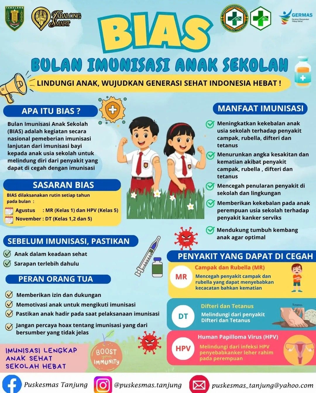 Bulan Imunisasi Anak Sekolah (BIAS)