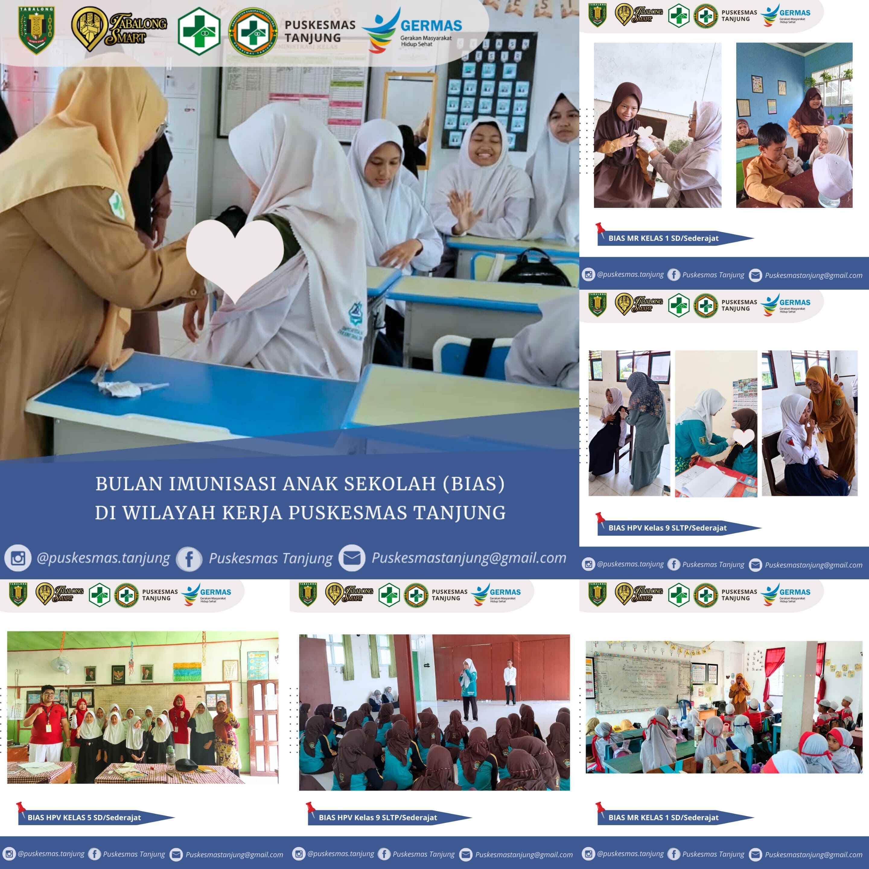 Bulan Imunisasi Anak Sekolah (BIAS) Di Wilayah Kerja Puskesmas Tanjung