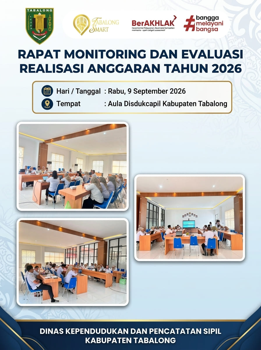Rapat Monitoring dan Evaluasi Realisasi Anggaran Tahun 2026