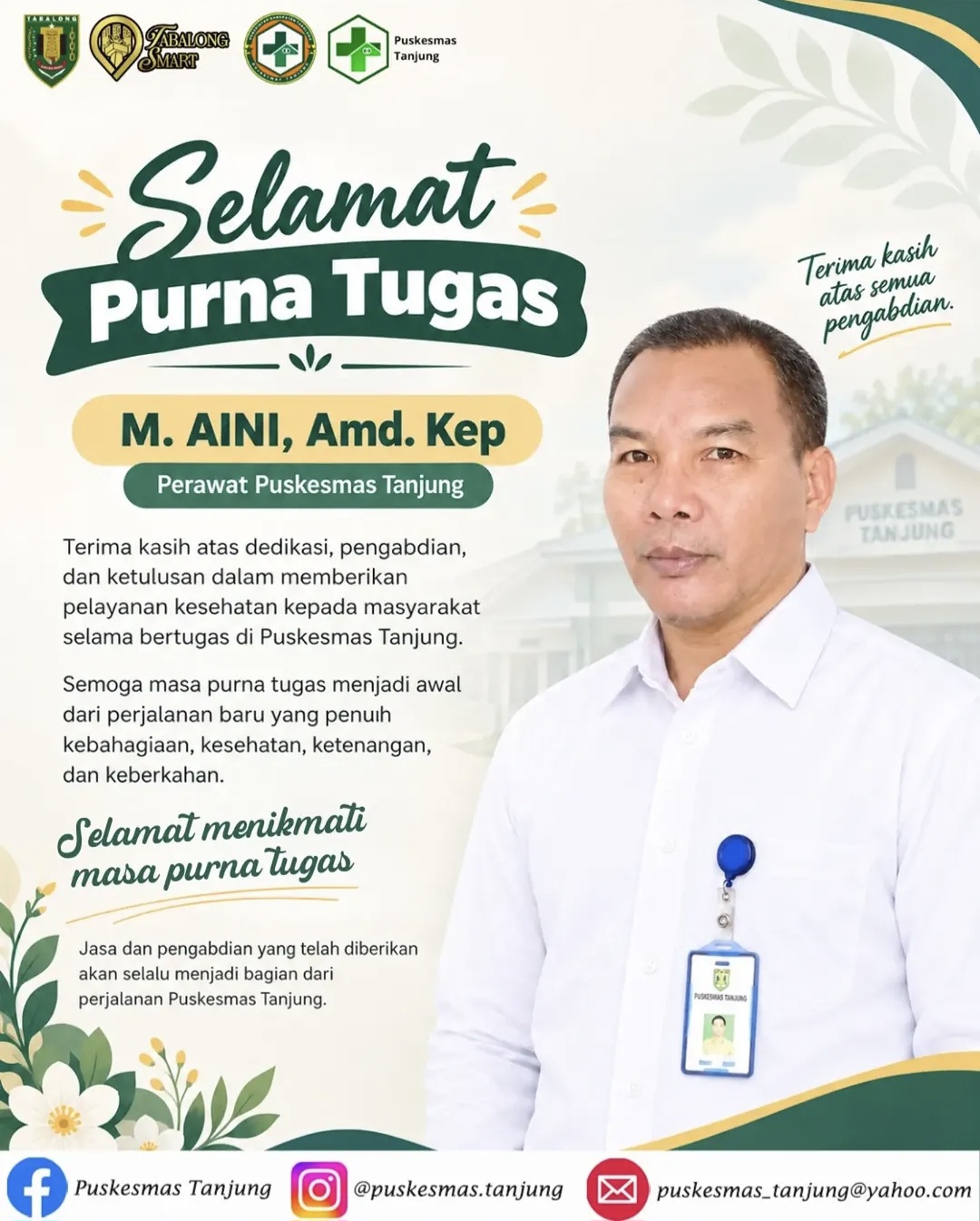 Purna Tugas Pegawai Puskesmas Tanjung