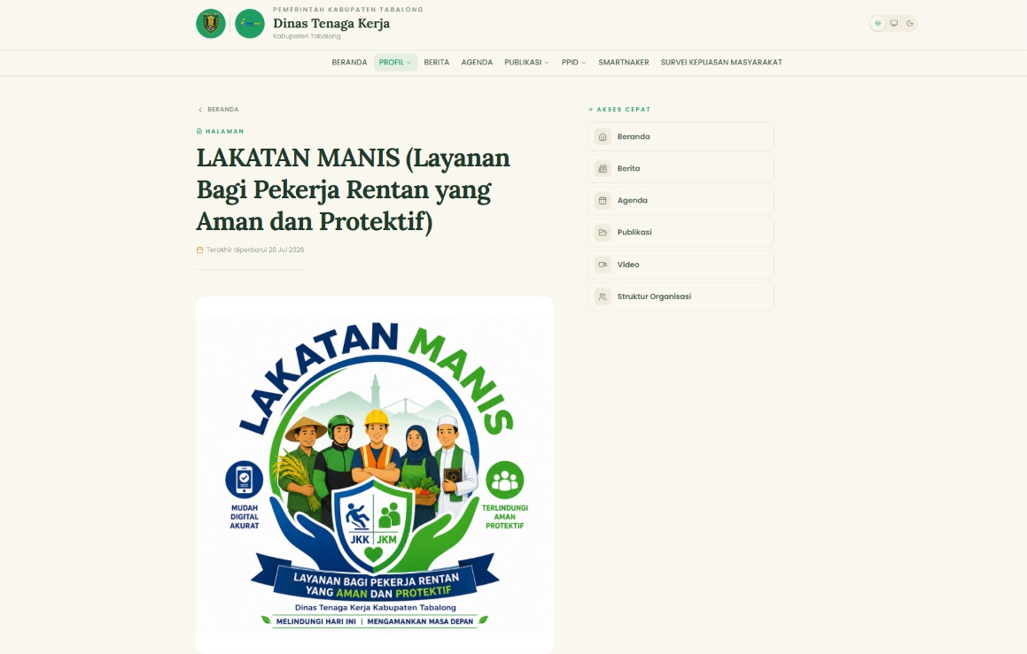 Lakatan Manis Masuk Smartnaker, Layanan Pekerja Rentan Makin Mudah!