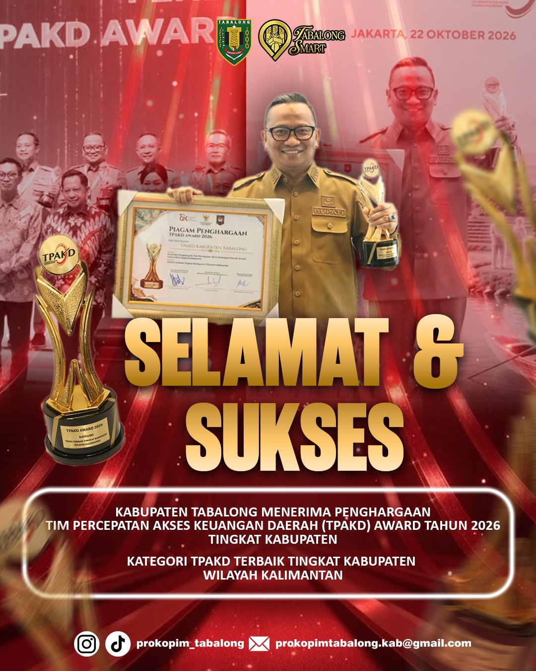 PENGHARGAAN TIM PERCEPATAN AKSES KEUANGAN DAERAH TPAKD