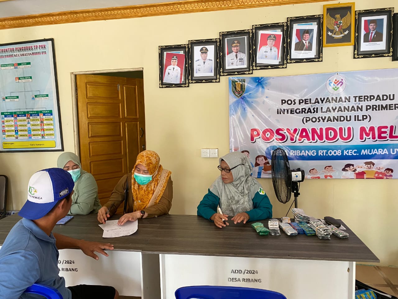 Kegiatan Posyandu Integrasi Layanan Primer di Posyandu Melati Desa Ribang