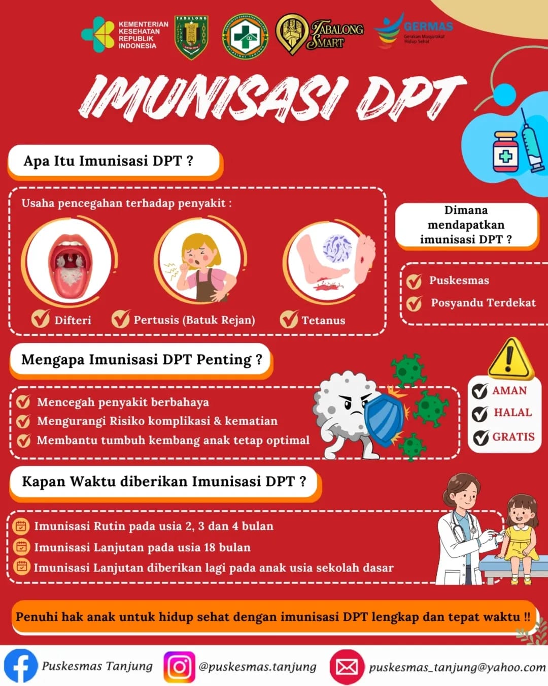 Pentingnya Imunisasi DPT pada Anak