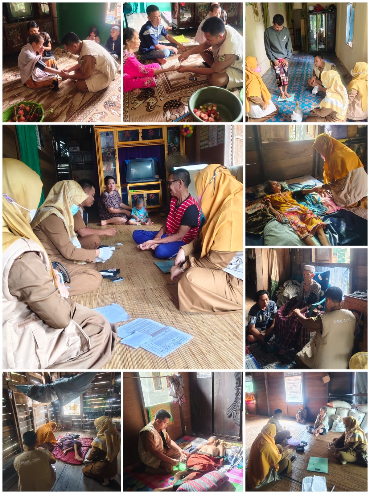 Kegiatan Home Care Puskesmas Pugaan di Desa Pampanan