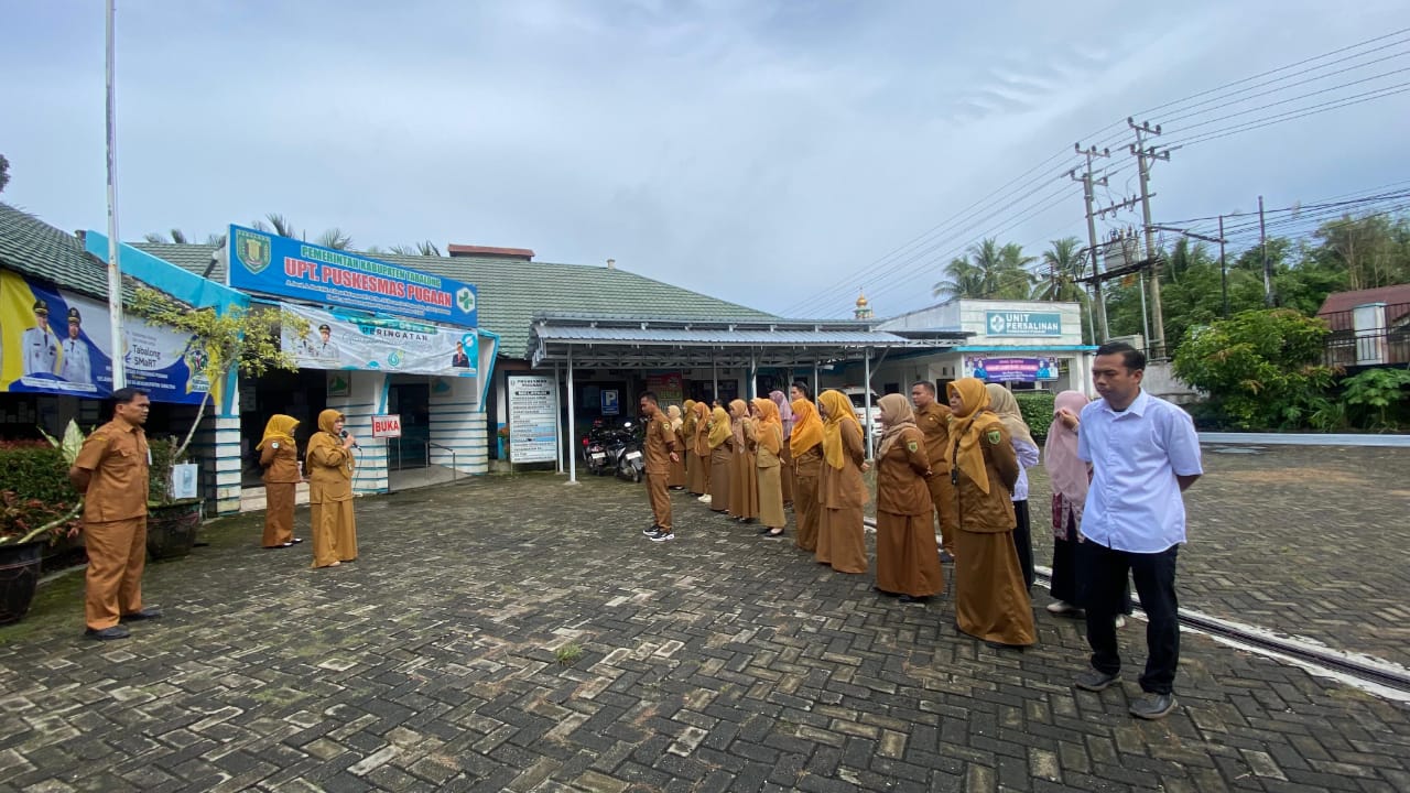 Apel Pagi Senin sebagai upaya pendongkrak motivasi,disiplin dan koordinasi antar karyawan Puskesmas