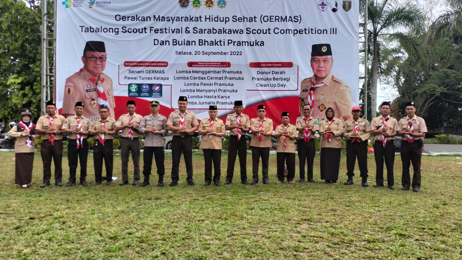 AKSI GERAKAN MASYARAKAT HIDUP SEHAT (GERMAS) TABALONG SCOUT FESTIVAL SARABAKAWA SCOUT COMPETITION III OLEH KWARTIR CABANG GERAKAN PRAMUKA KABUPATEN TABALONG