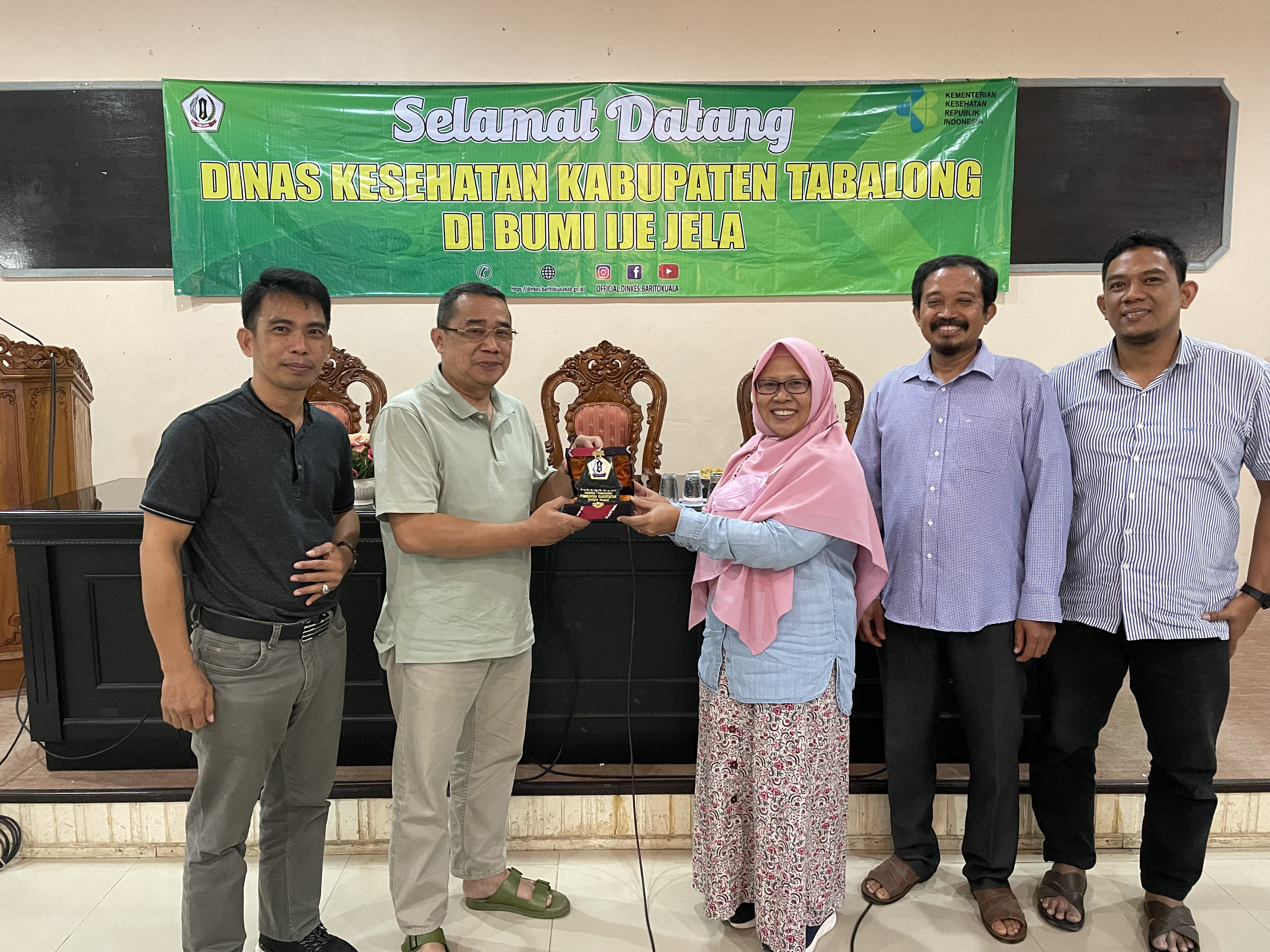 Kunjungan Dinas kesehatan Kabupaten Tabalong Ke Dinas Kesehatan Kabupaten Batola Marabahan