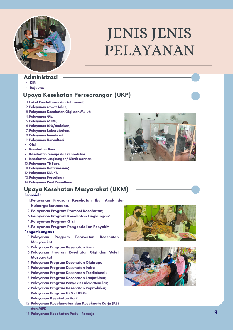 Jenis Jenis Pelayanan