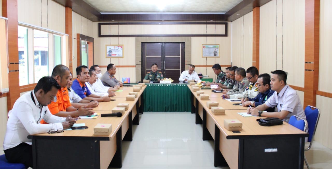 KEGIATAN RAPAT KOORDINASI PENYUSUNAN PROTAP PENANGANAN BENCANA BERSAMA KODIM 1008 TABALONG