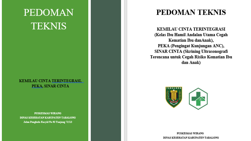 PEDOMAN TEKNIS KEMILAU CINTA TERINTEGRASI (Kelas Ibu Hamil Andalan Utama Cegah Kematian Ibu dan Anak) Oleh Noor Jannah,S.Si.T,Bdn